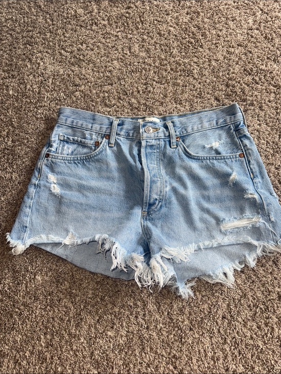 Agolde Pants - Agolde distressed Parker 100% cotton shorts size 27